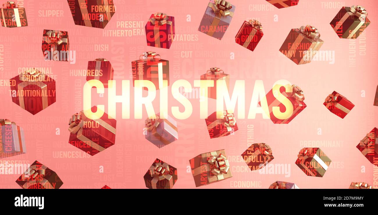 Buon Natale e Buone Feste come un biglietto di auguri Foto Stock