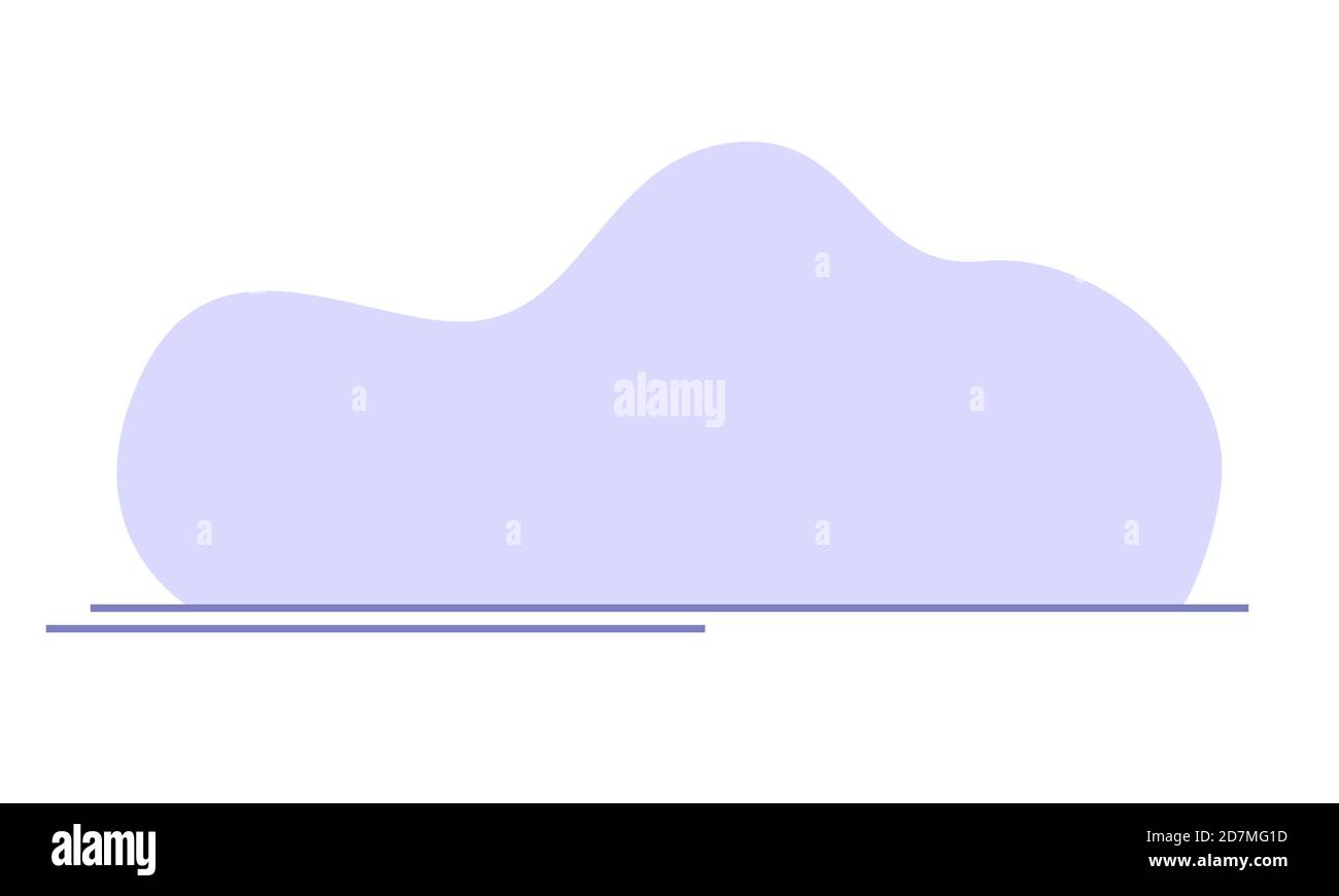 Sfondo viola color pastello con due linee isolate su sfondo bianco con spazio vuoto per la copia con spazio per testo e immagini. Illustrazione Vettoriale