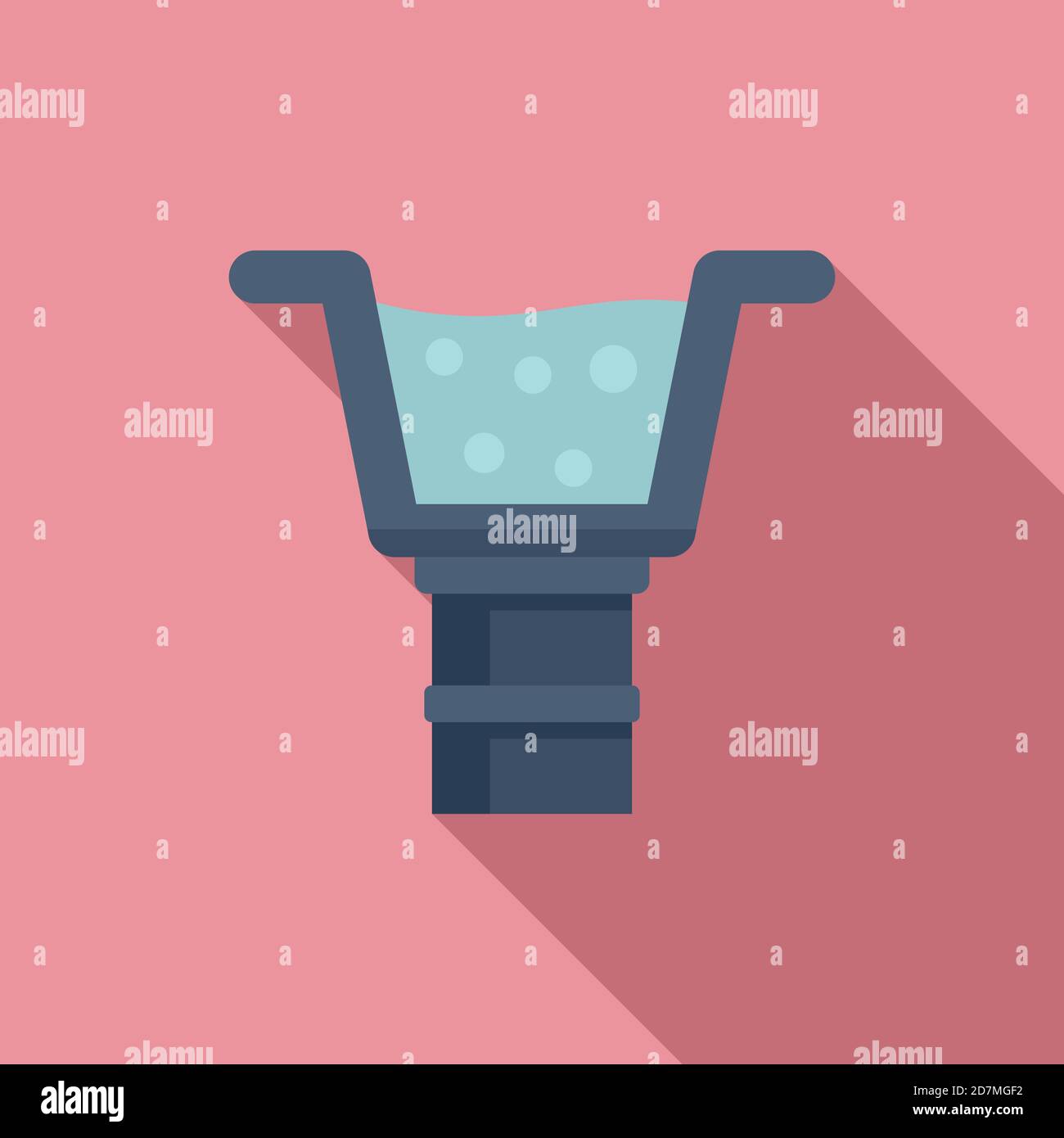 Icona gocciolatoio. Immagine piatta dell'icona vettoriale della gocciolatoio per il web design Illustrazione Vettoriale