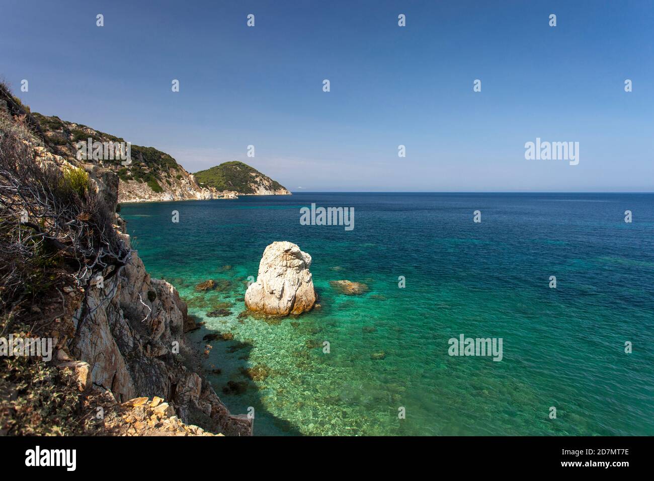 Spiaggia di Sansone in Isola d'Elba Foto Stock