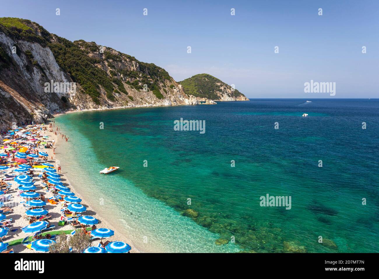 Spiaggia di Sansone in Isola d'Elba Foto Stock