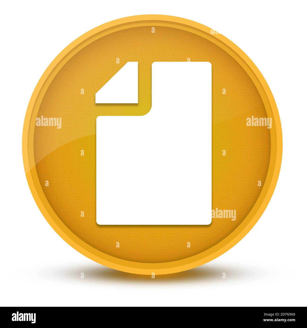 Pagina luxurious giallo lucido pulsante rotondo illustrazione astratta Foto Stock