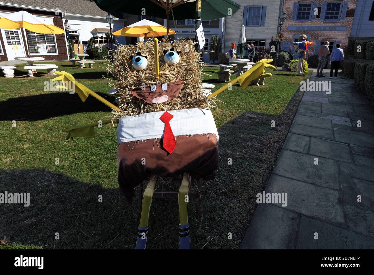 Concorso Scarecrow Stony Brook Village Long Island New York Foto Stock