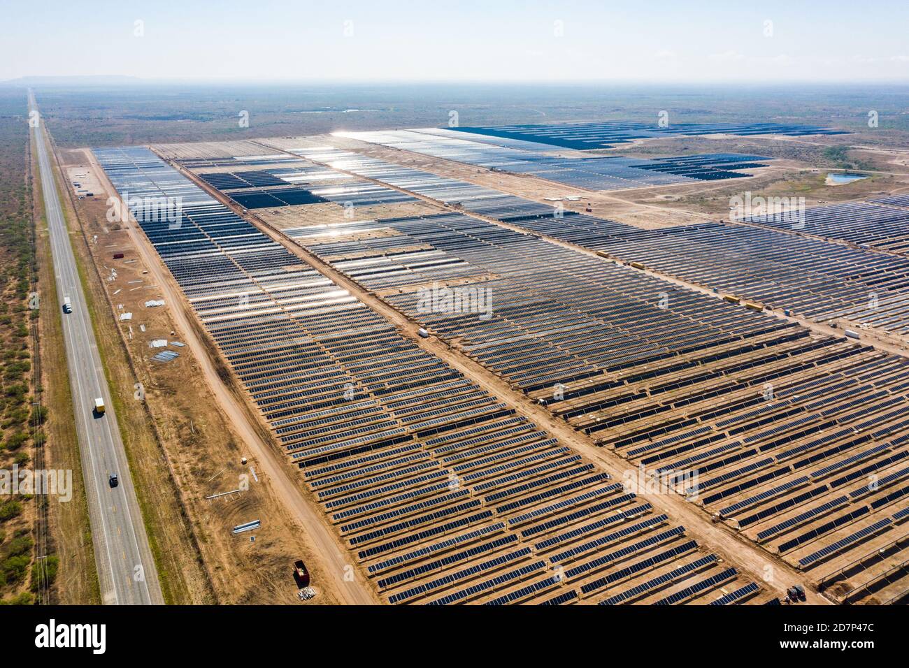 Progetto solare Juno, Borden County, Texas, USA Foto Stock