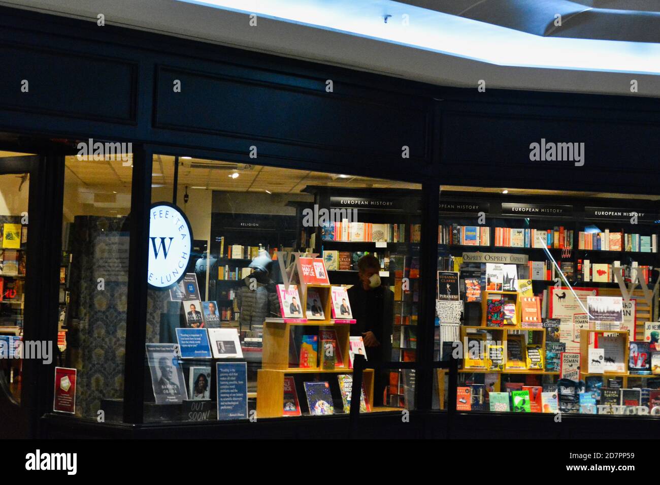 Il negozio di libri di Watersone a Galleries Bristol. Foto Stock