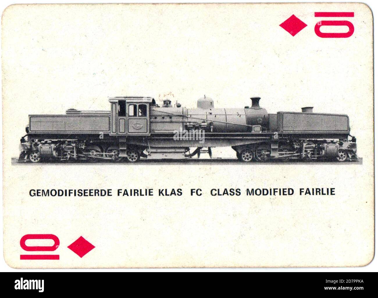Storia del Sud Africa: Sar Museum Playing Cards â Diamond TenClass FC 2310 (2-6-2+2-6-2) ca. Foto Stock