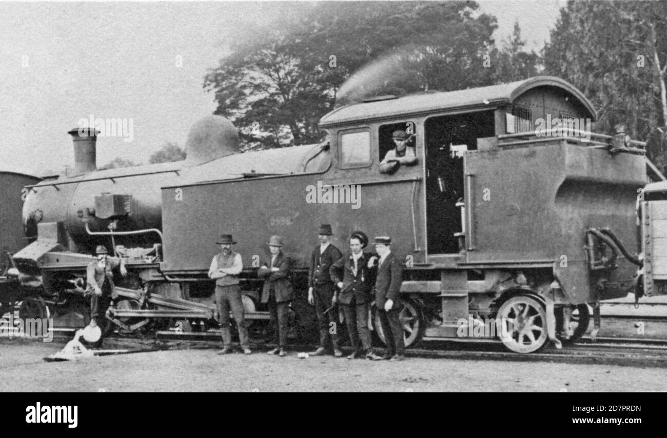 Storia del Sud Africa: Ferrovie del Sud Africa Centrale 4-6-4T locomotiva a cremagliera n. 995 ca. 1912 Foto Stock