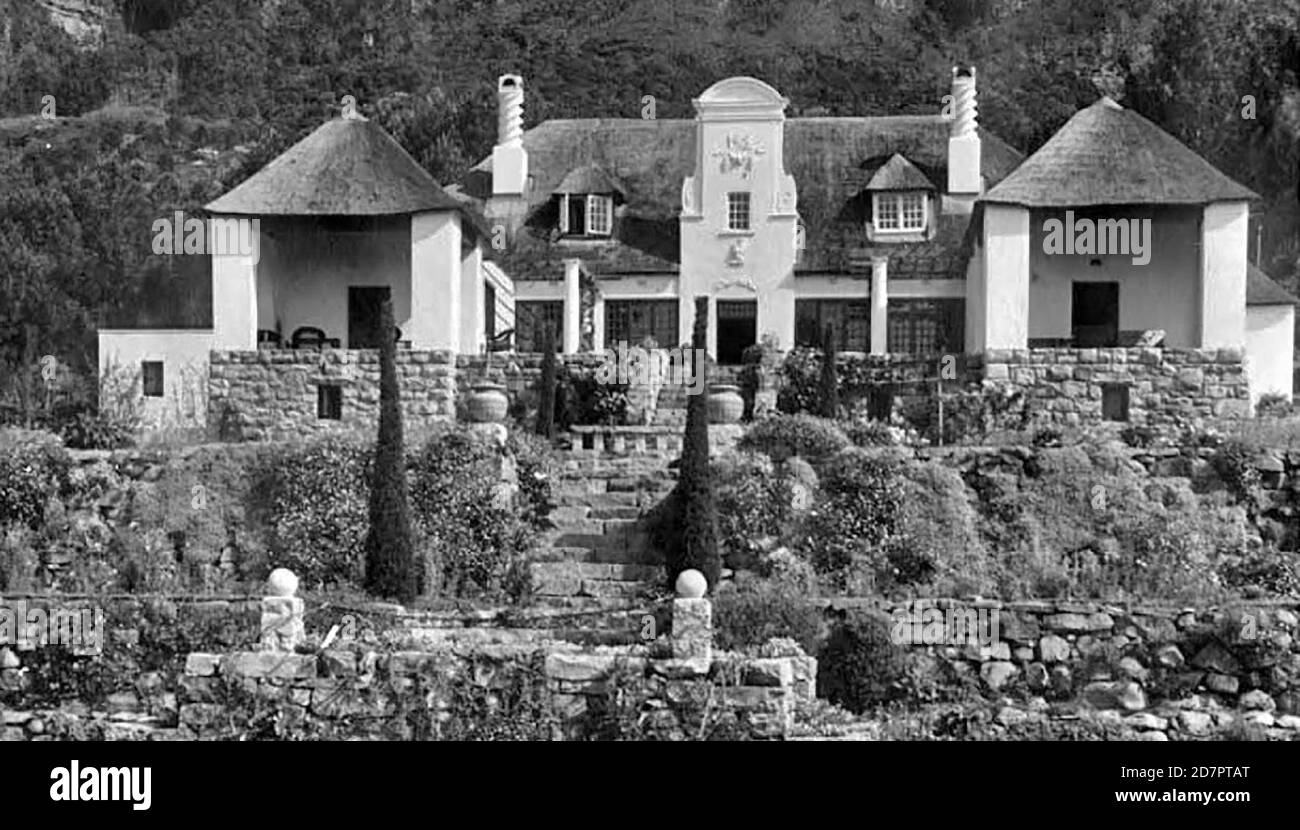 Storia del Sud Africa: Foto di Luncarty; casa di Edith Struben; Upper Holly Street; Newlands; Città del Capo ca. 1920 Foto Stock