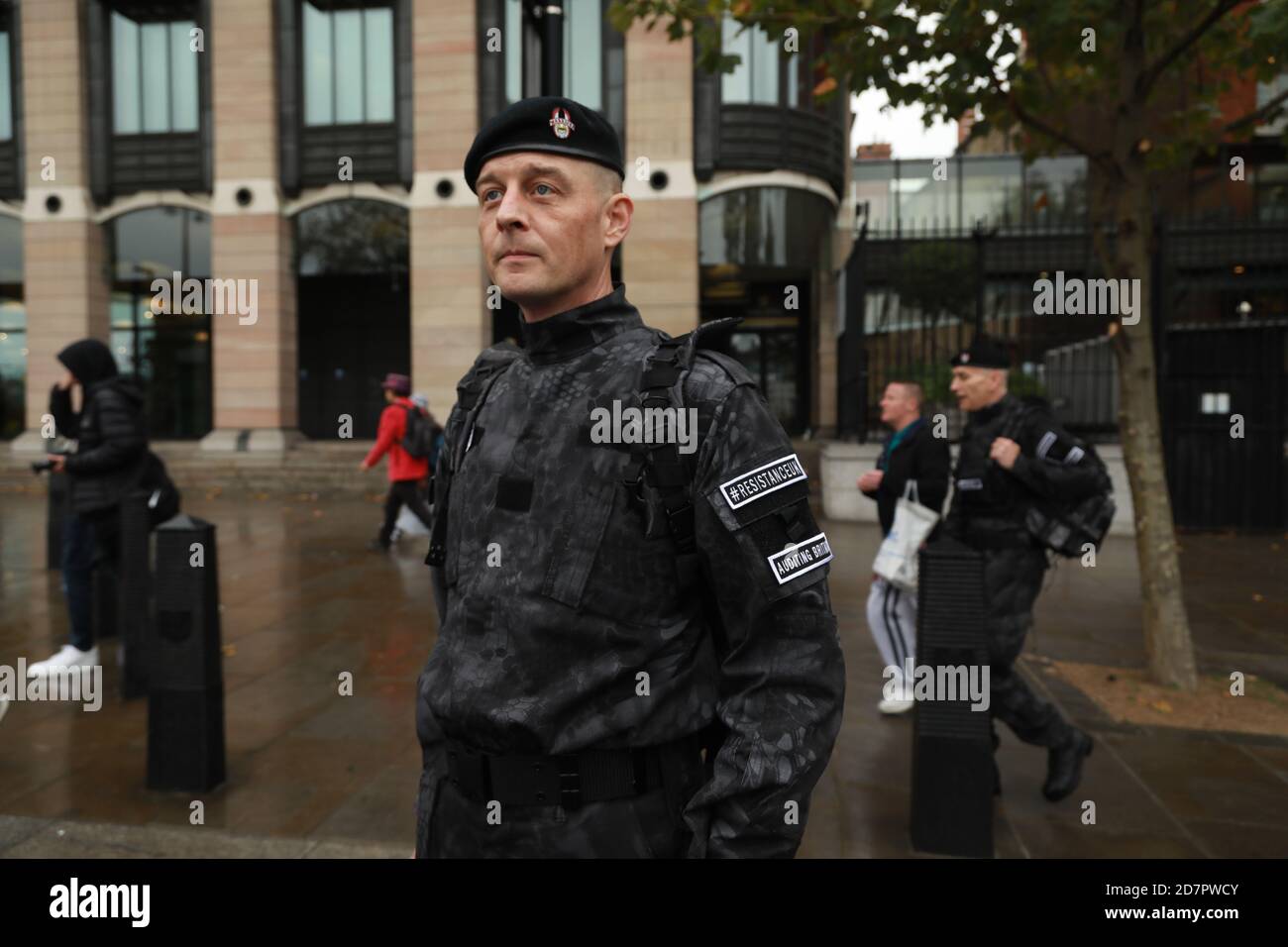 Unite per la libertà anti lockdown, anti vaccino dimostrazione - Trafalgar Square, Londra, 24 ottobre 2020: Credit Natasha Quarmby/ALAMY LIVE NEWS Foto Stock