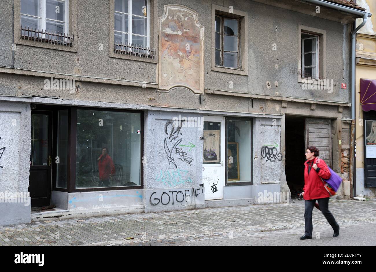 Vecchio albergo nel centro di Maribor Foto Stock