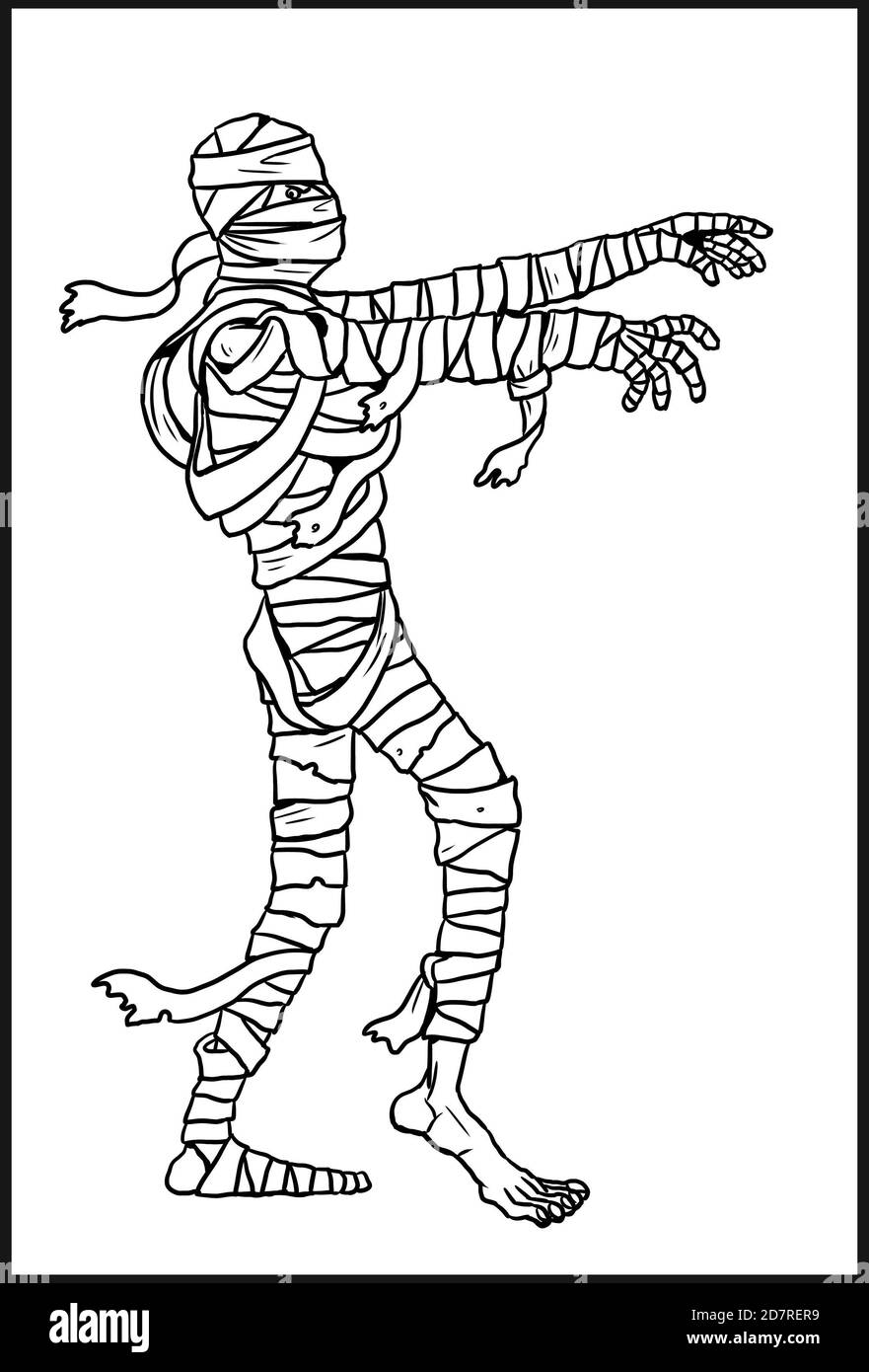 Mummy cartoon coloring book immagini e fotografie stock ad alta risoluzione - Alamy