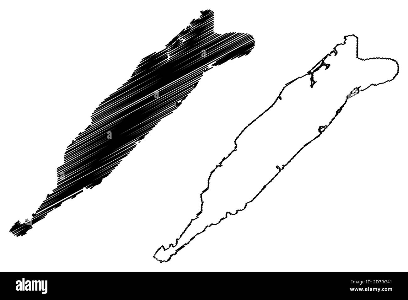 Città di Conakry (Repubblica di Guinea, Guinea-Conakry) mappa vettoriale illustrazione, abbozzare schizzo Città di Conakry mappa Illustrazione Vettoriale