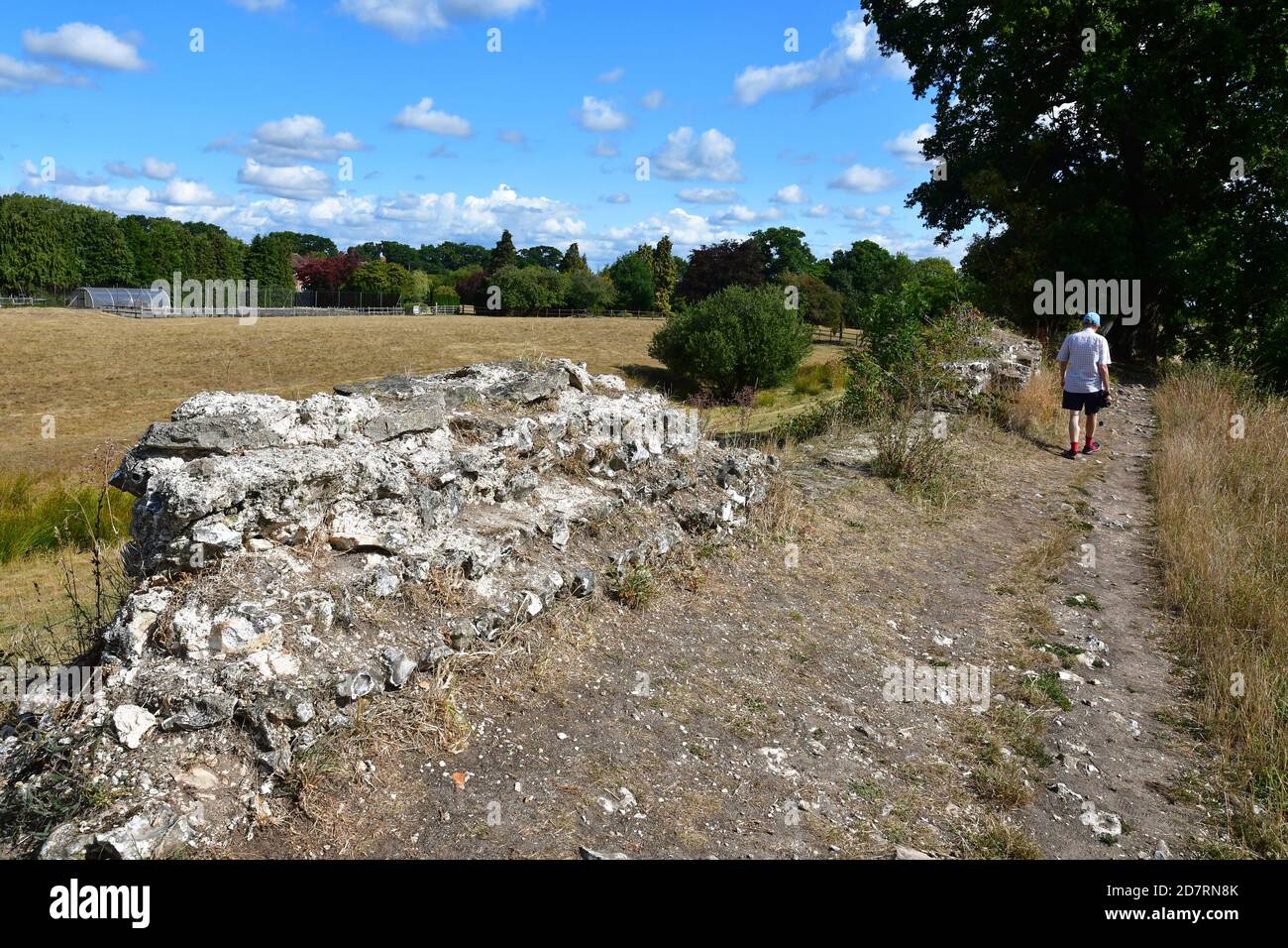 Silchester Roman City Walls, Silchester, Hampshire, Regno Unito Foto Stock