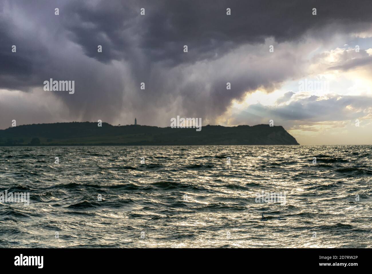 Mar Baltico Isola di Hiddensee nel tardo pomeriggio all'alba Foto Stock