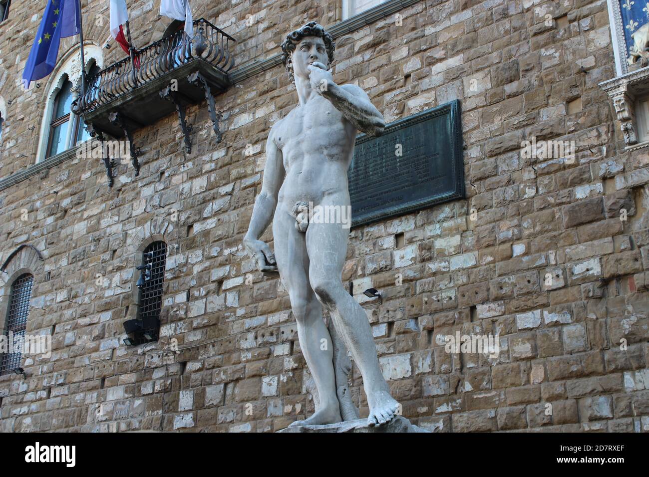 La meravigliosa scultura di Davide (copia) Foto Stock