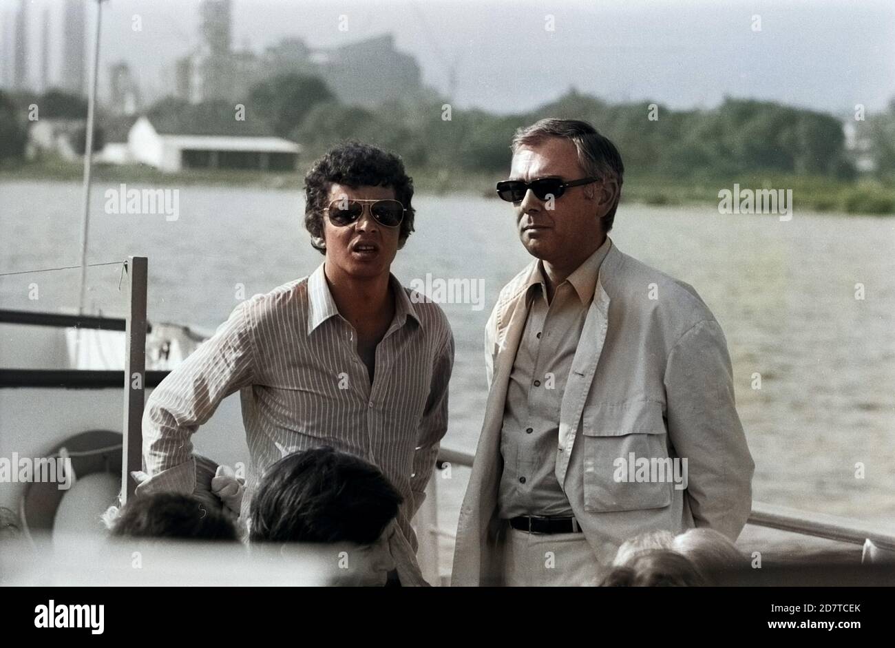 Der deutsche Schauspieler Michael Ande (Links), Deutschland 1970er Jahre. Attore tedesco Michael Ande (a sinistra), Germania anni '70. Foto Stock