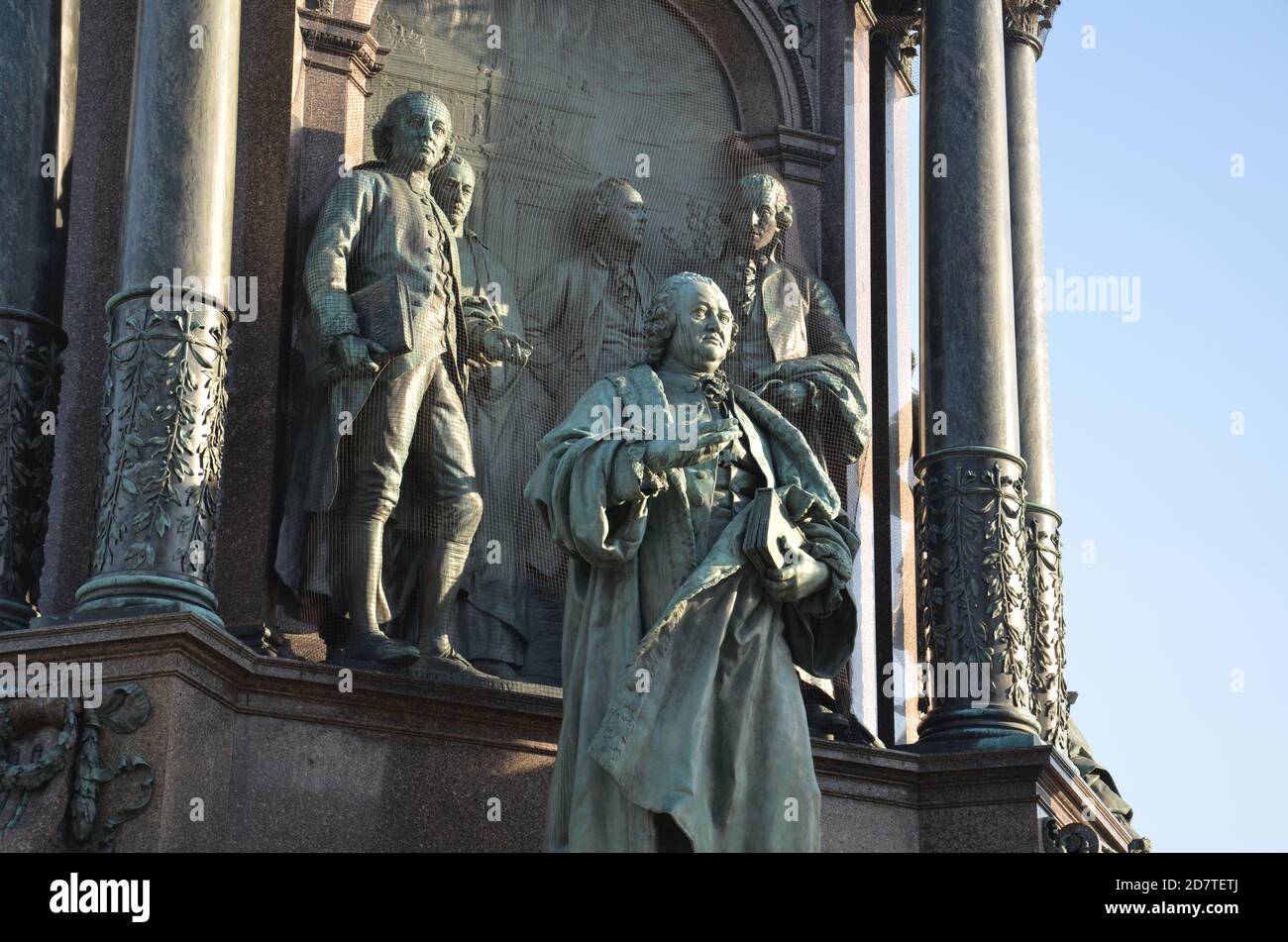 Monumento a Maria Theresa fuori dal Kunsthistorisches Museum di Vienna Foto Stock