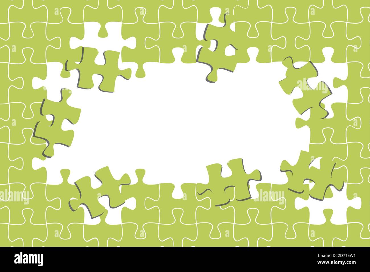 cornice puzzle, luogo per il testo Immagine e Vettoriale - Alamy