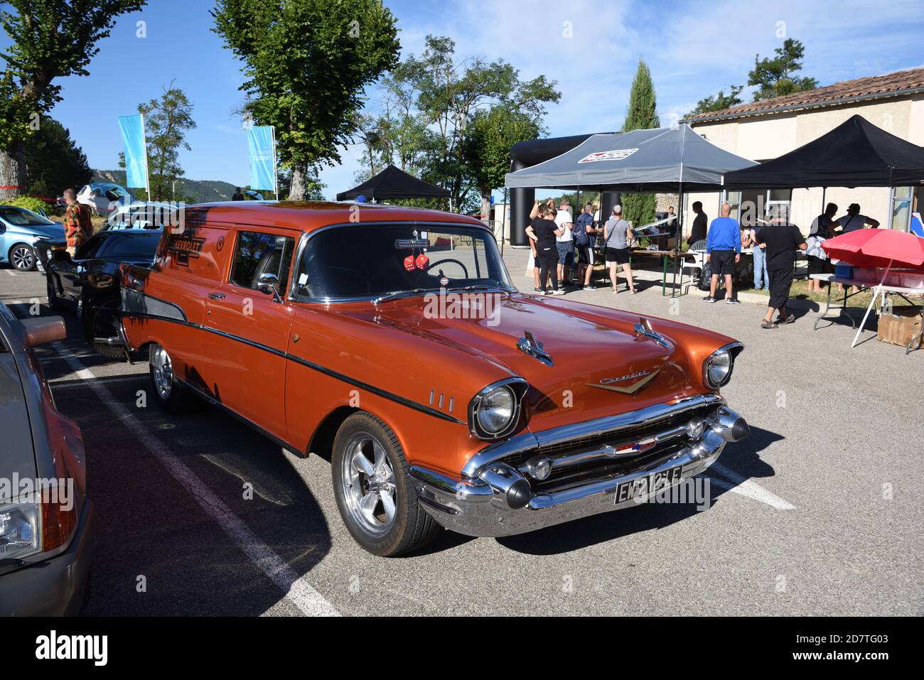 Vintage Chevrolet Bel Air Break dalla metà degli anni '50 Foto Stock