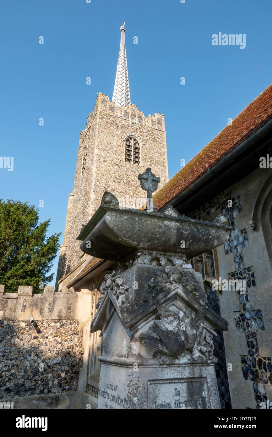 Chiesa della Santissima Trinità, Suffolk, Inghilterra Foto Stock