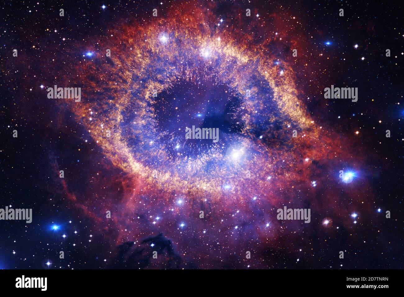 Spazio esterno. Cosmo fantascientifico. Elementi di questa immagine forniti dalla NASA Foto Stock