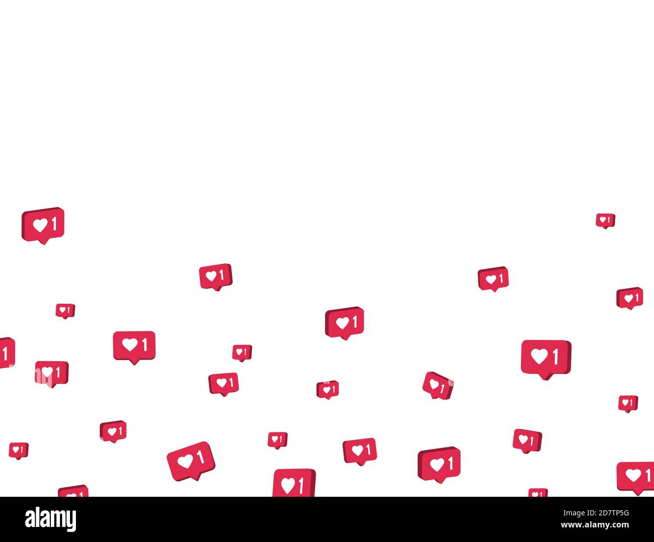 Come icone su sfondo bianco. Elementi di progettazione dei social media. Commento e simbolo della punteria. Bordo di notifica del contatore. Social network Illustrazione Vettoriale