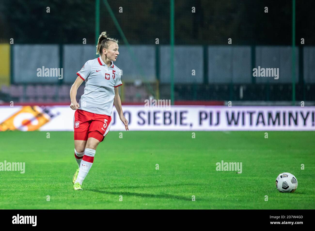 Anna Redzia di Polonia ha visto in azione durante la partita di qualificazione EURO 2021 delle donne UEFA tra Polonia e Azerbaigian allo stadio di Polonia. (Punteggio finale; Polonia 3:0 Azerbaigian) Foto Stock