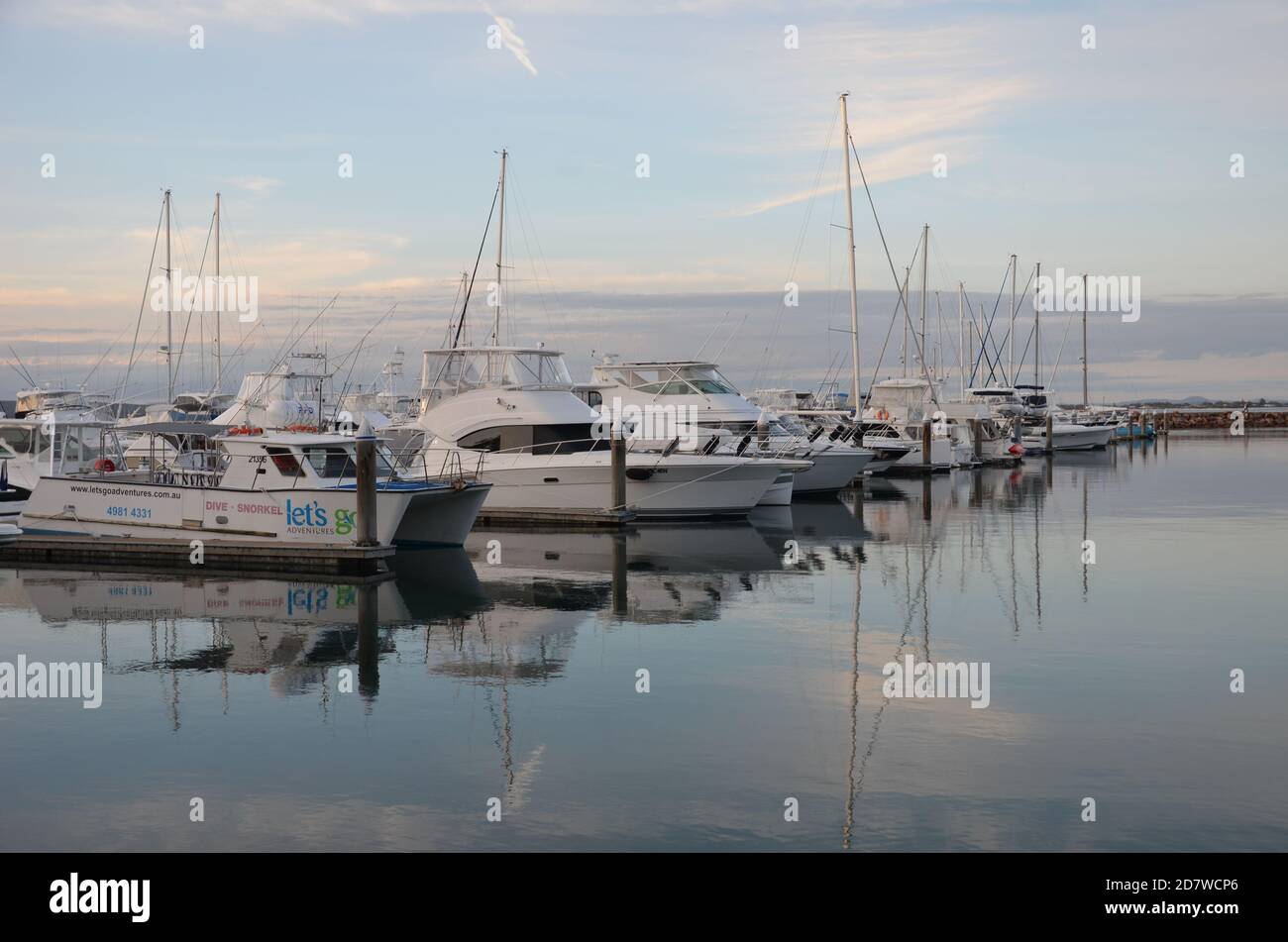 Barche a Nelson Bay, NSW Foto Stock