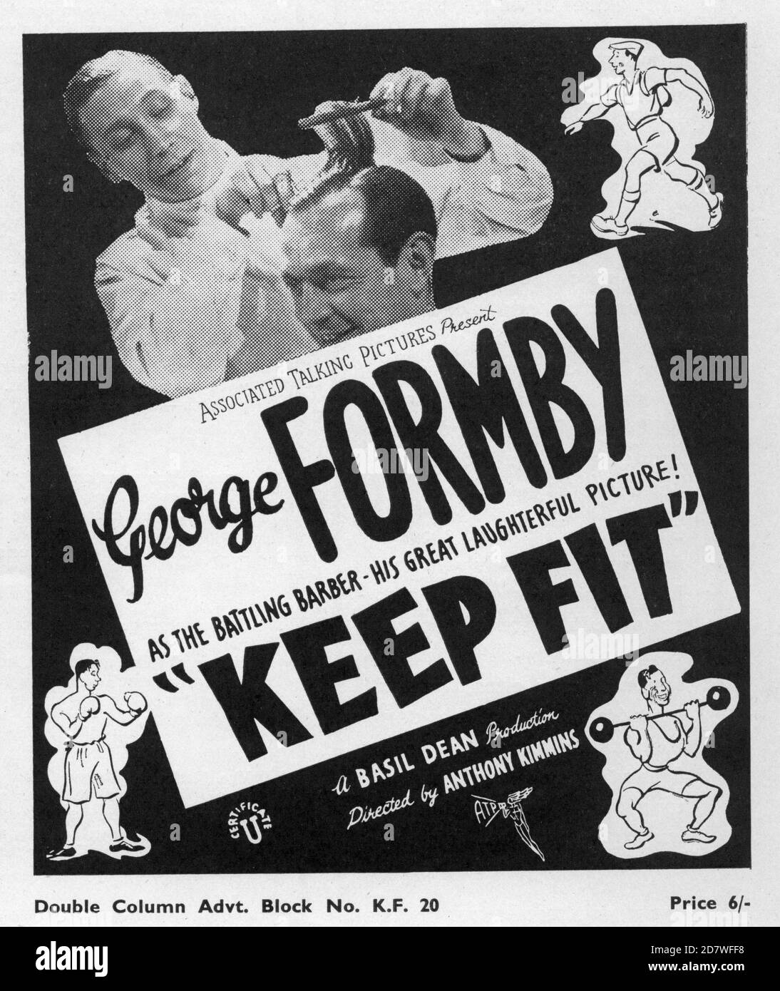 GEORGE FORMBY in KEEP FIT 1937 regista ANTHONY KIMMINS Made at Ealing  Studios Associated Talking Pictures (ATP) / Associated British Film  Distributors (A.B.F.D Foto stock - Alamy