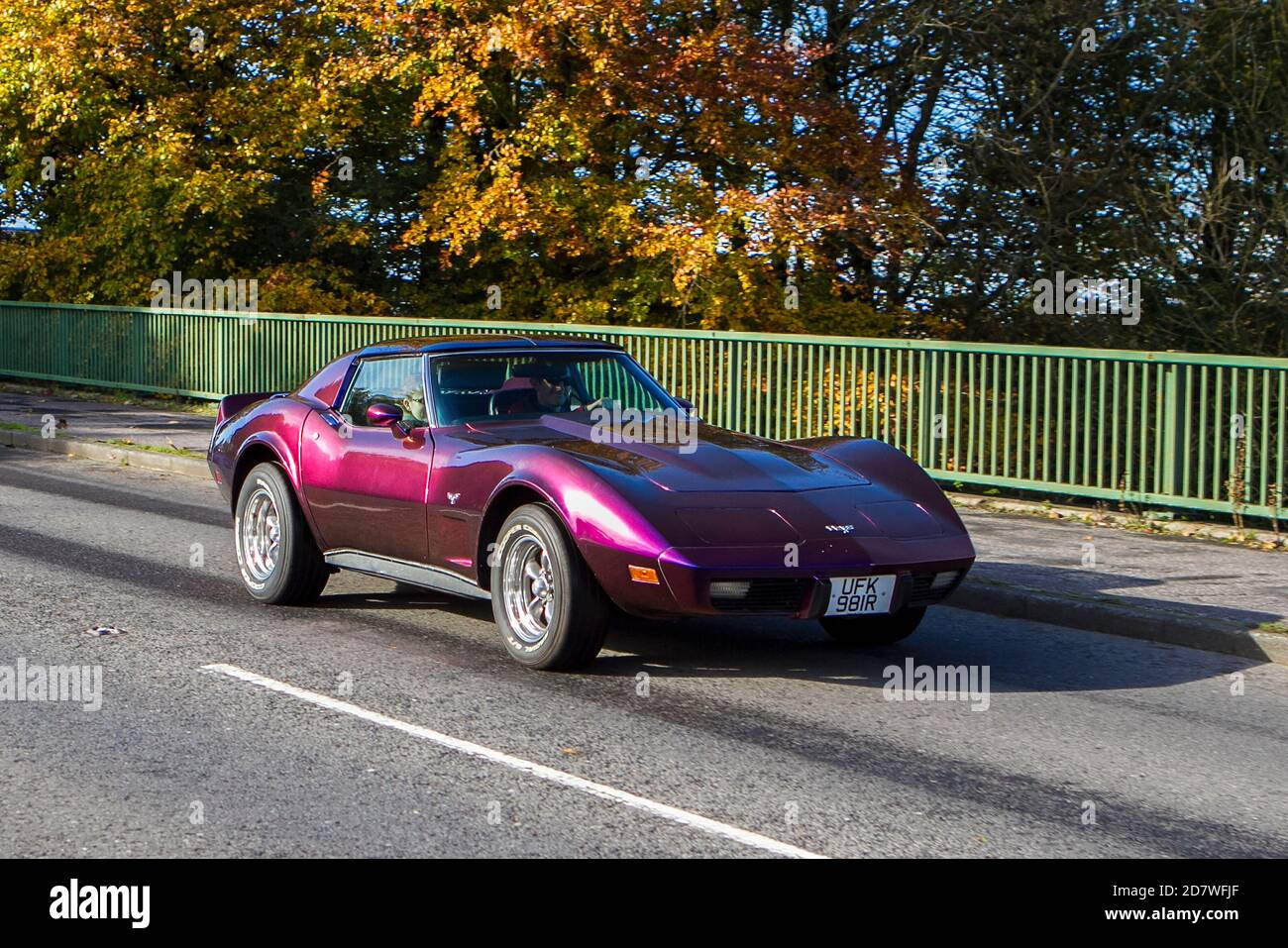 UFK981R UN viola 5700cc benzina Chevrolet GMC Corvette american muscle auto Foto Stock