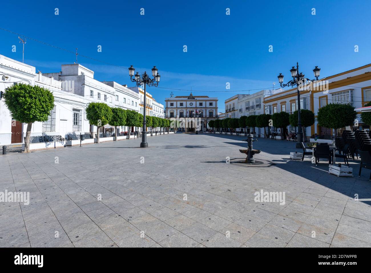 Plaza de España, Medina Sidonia, provincia di Cádiz, Andalusia, Spagna. Foto Stock