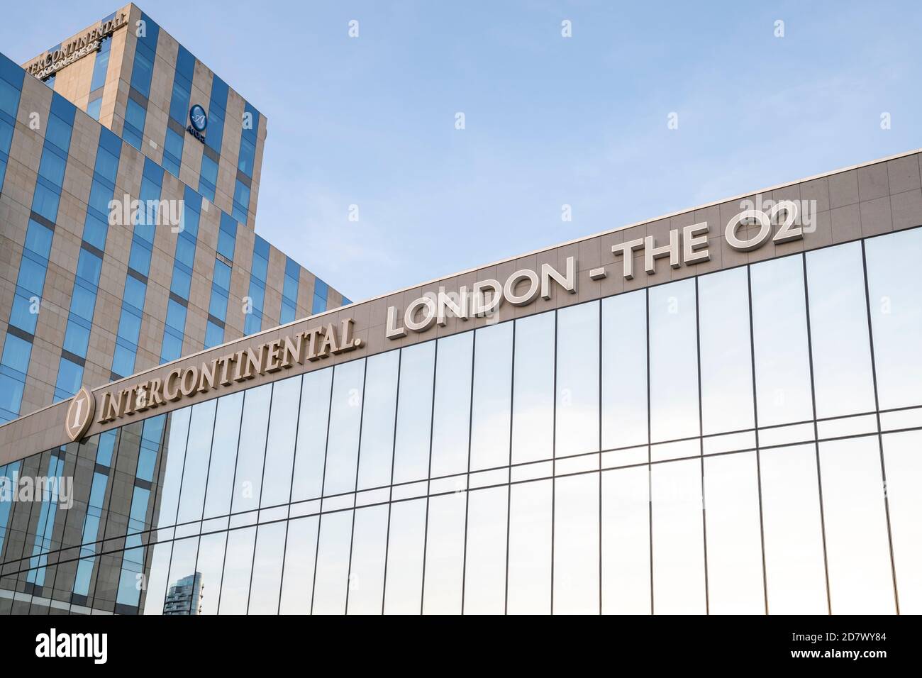 Londra Regno Unito - Marzo 22 2020: L'InterContinental Hotel a O2 North Greewich, Regno Unito Foto Stock