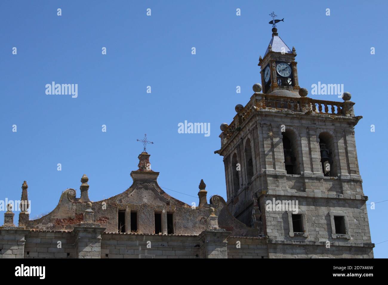 Chiesa di nostra Signora dell'Assunzione di Villanueva de la Serena (Estremadura, Spagna), monumento in stile Herreriano. / ANA BORNAY Foto Stock