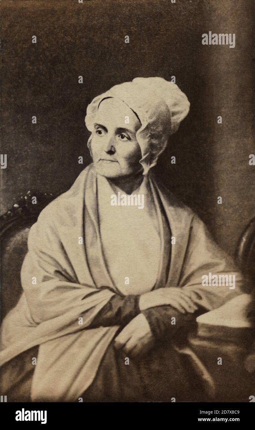 1840 c., USA : l'americano Quaker , abolizionista , attivista per i diritti della donna e riformatore sociale LUCRETIA MOTT ( BORN BARIN , 1793 - 1880 ). Ritratto di un pittore sconosciuto . - USA - ritratto - ritratto - RIFORMISTA - riformismo sociale - FEMMINISTA - FEMMINISTA - ABOLISIONISMO - ABOLISIONISTA - MOVIMENTO ANTISLAVICO - ANTI-SCHIAVISMO - anti schiavismo - ANTI-SCHIAVISTA - cuffia - cappello - cappello - cappello - capponzino - donna anziana - BB- archiviana - Archiana - giovane - archiana - ragazza - Ghana Foto Stock