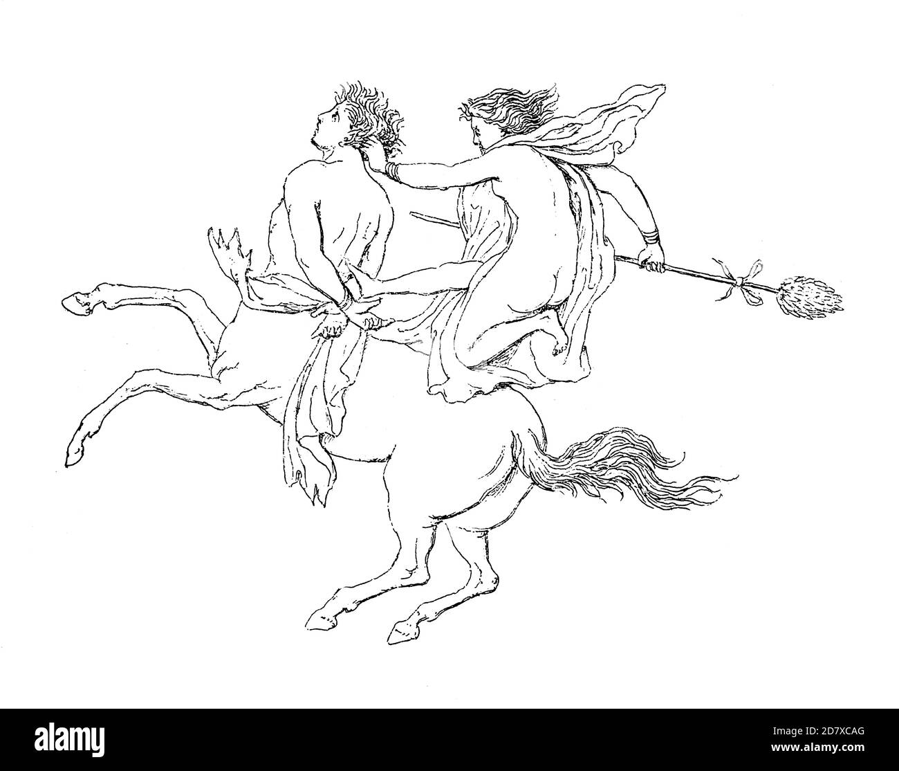 Antica illustrazione raffigurante murale di Pompei. Incisione pubblicata su Systematischer Bilder Atlas - Bauwesen, Ikonographische Encyklopedie der Wi Foto Stock