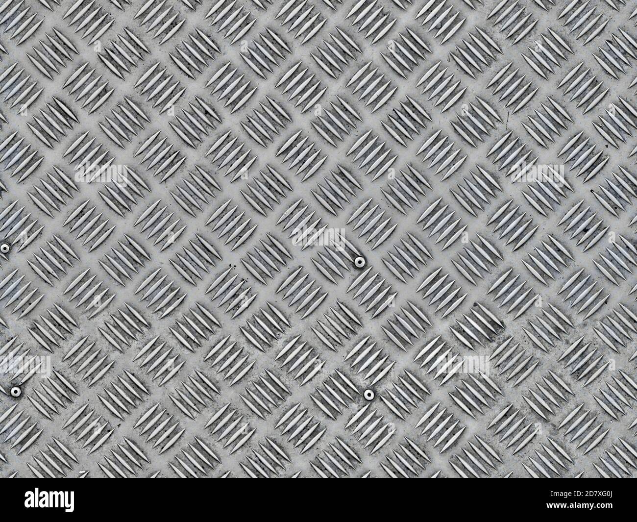 piastra in metallo con motivo a pressione e struttura senza cuciture Foto Stock