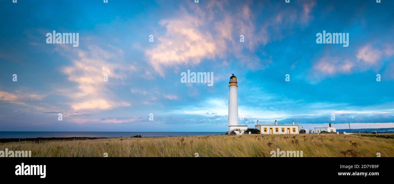 Barns Ness Lighthouse, East Lothian, Scozia, Regno Unito Foto Stock