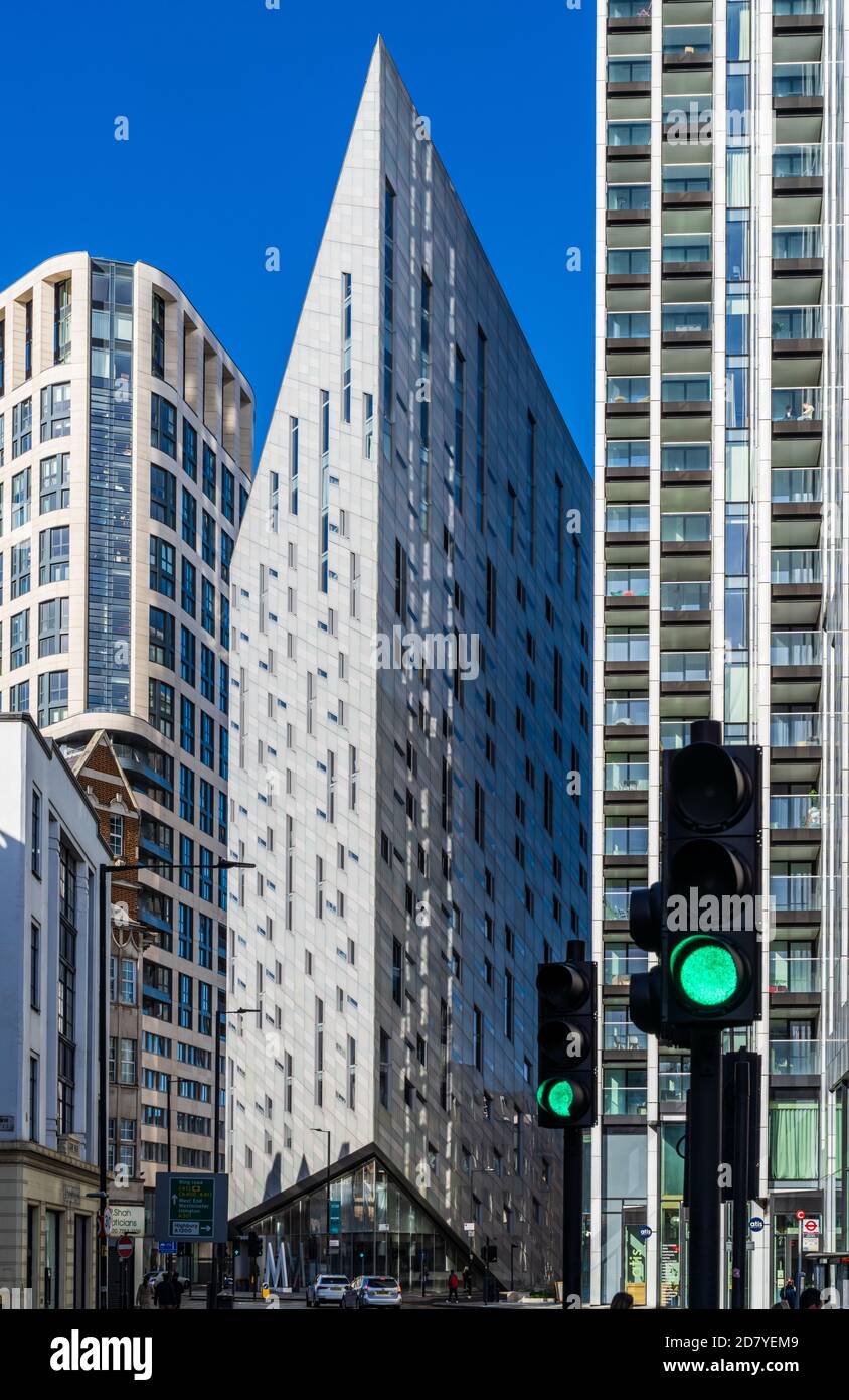 Montcalm East Hotel Shoreditch Londra. Montcalm East Autograph Collection Hotel a 27 piani, Londra. 2015, Architects Squire & Partners. Foto Stock