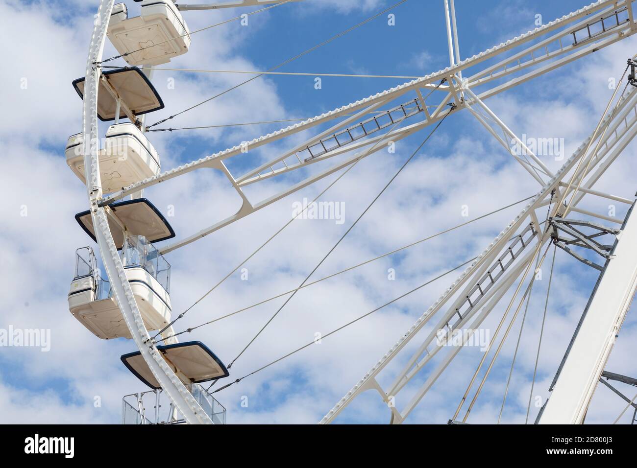 The Big Wheel, o Ferris Wheel, parco divertimenti, Barry Island, Glamorgan, Galles, Regno Unito Foto Stock