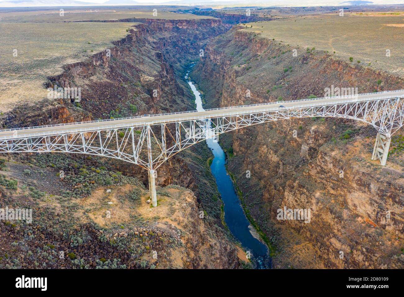 Rio Grande Gorge Bridge, Arroyo Hondo, NM, USA Foto Stock
