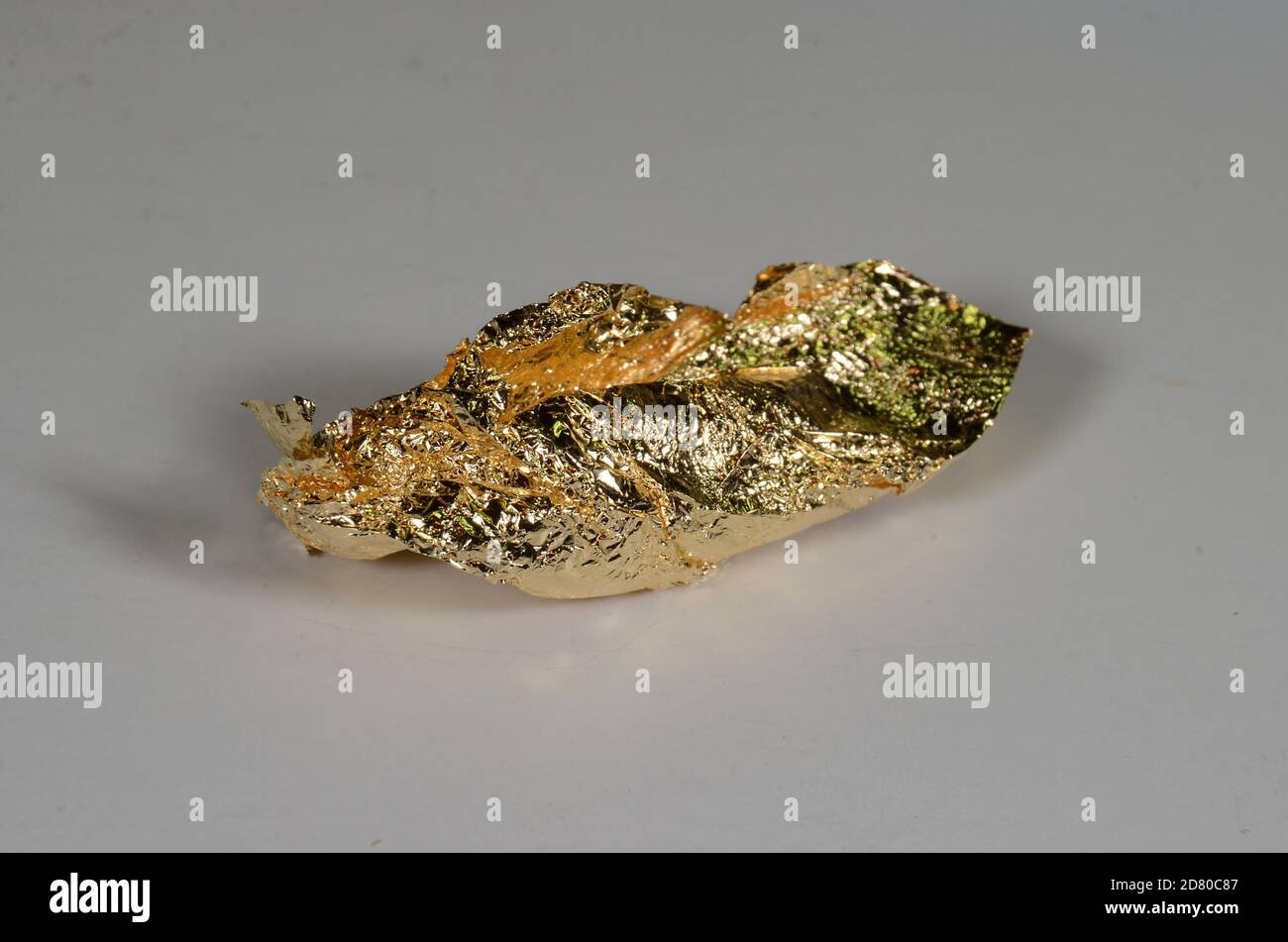 Un pezzo di oro puro chimico (Au) Foto Stock