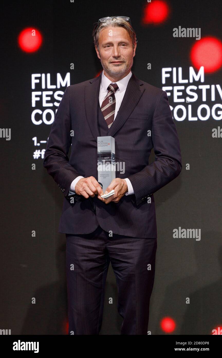 Mads Mikkelsen partecipa al Film Festival Cologne Awards 2020 al 30° Film Festival Cologne 2020 a Palladium l'8 ottobre 2020 a Colonia, Germania Foto Stock