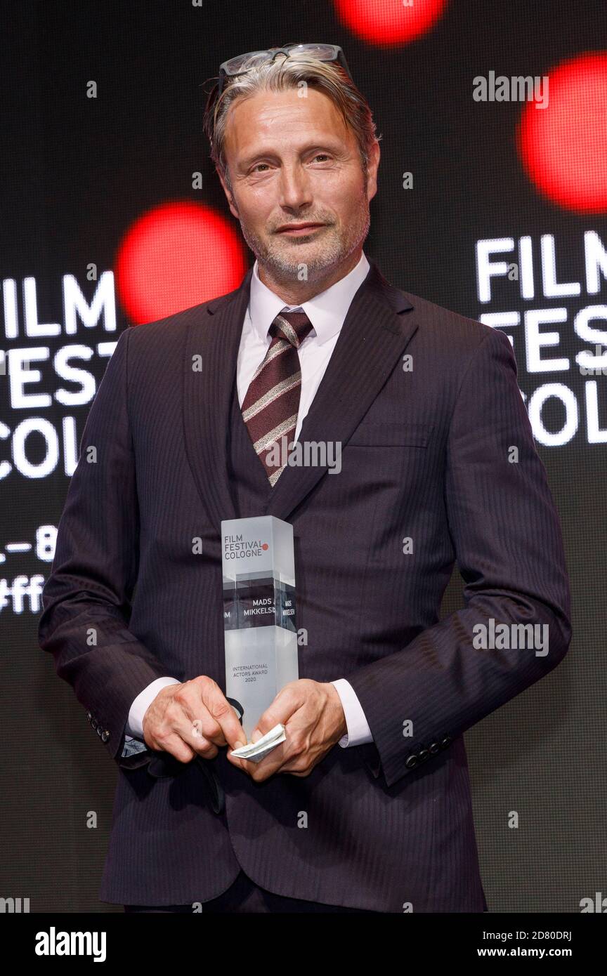 Mads Mikkelsen partecipa al Film Festival Cologne Awards 2020 al 30° Film Festival Cologne 2020 a Palladium l'8 ottobre 2020 a Colonia, Germania Foto Stock