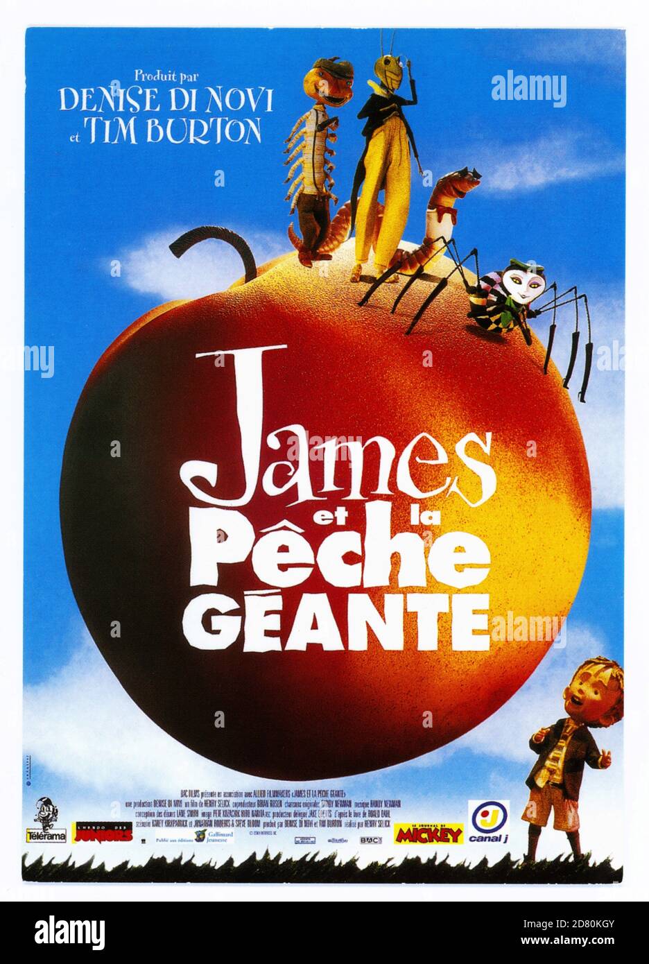 James e il gigante Peach anno : 1996 Regno Unito / USA regista : Henry Selick Animation poster francese Foto Stock