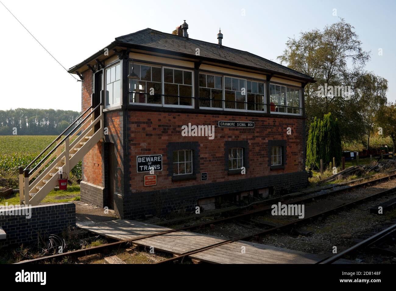 Signal Box presso Cranmore East Somerset Railway Somerset England UK Foto Stock