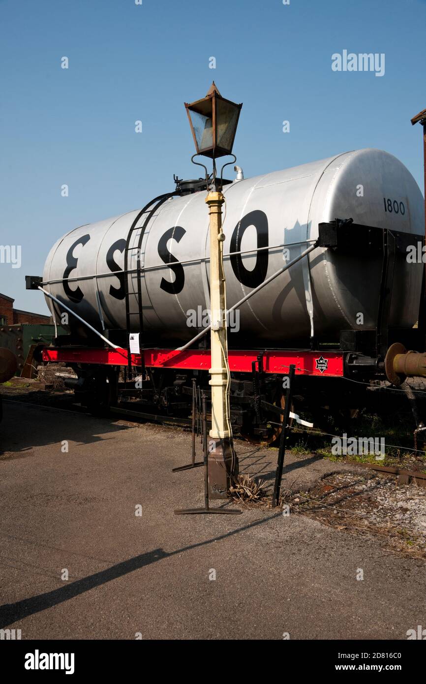 East Somerset Railway Fuel Tanker Cranmore Somerset Inghilterra UK Foto Stock