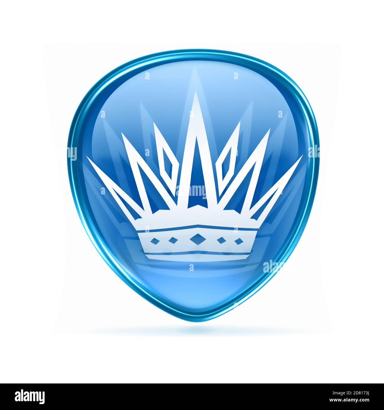 Icona di cielo blu, isolati su sfondo bianco. Foto Stock