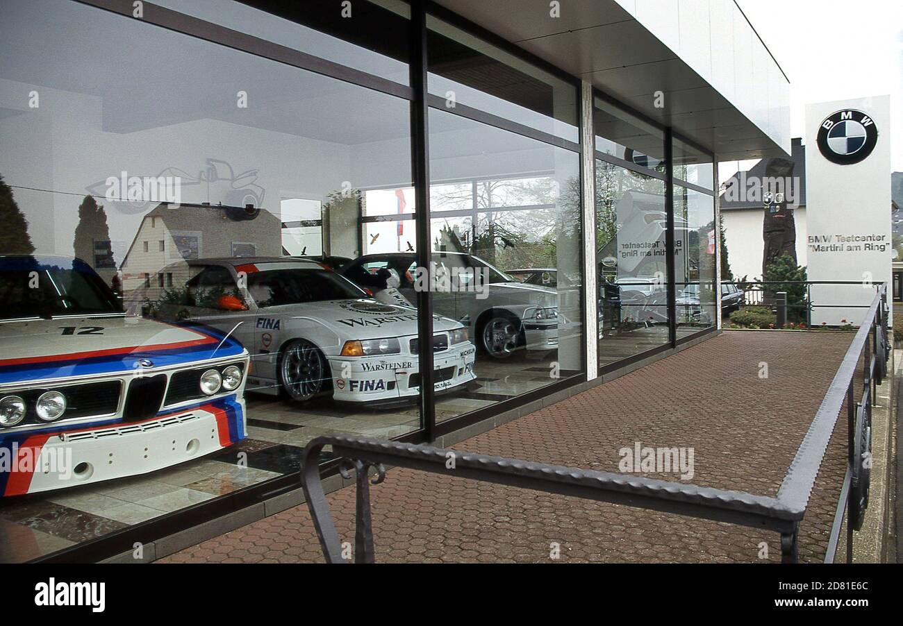 Centro tecnico BMW al Nurburgring 1997 Foto Stock