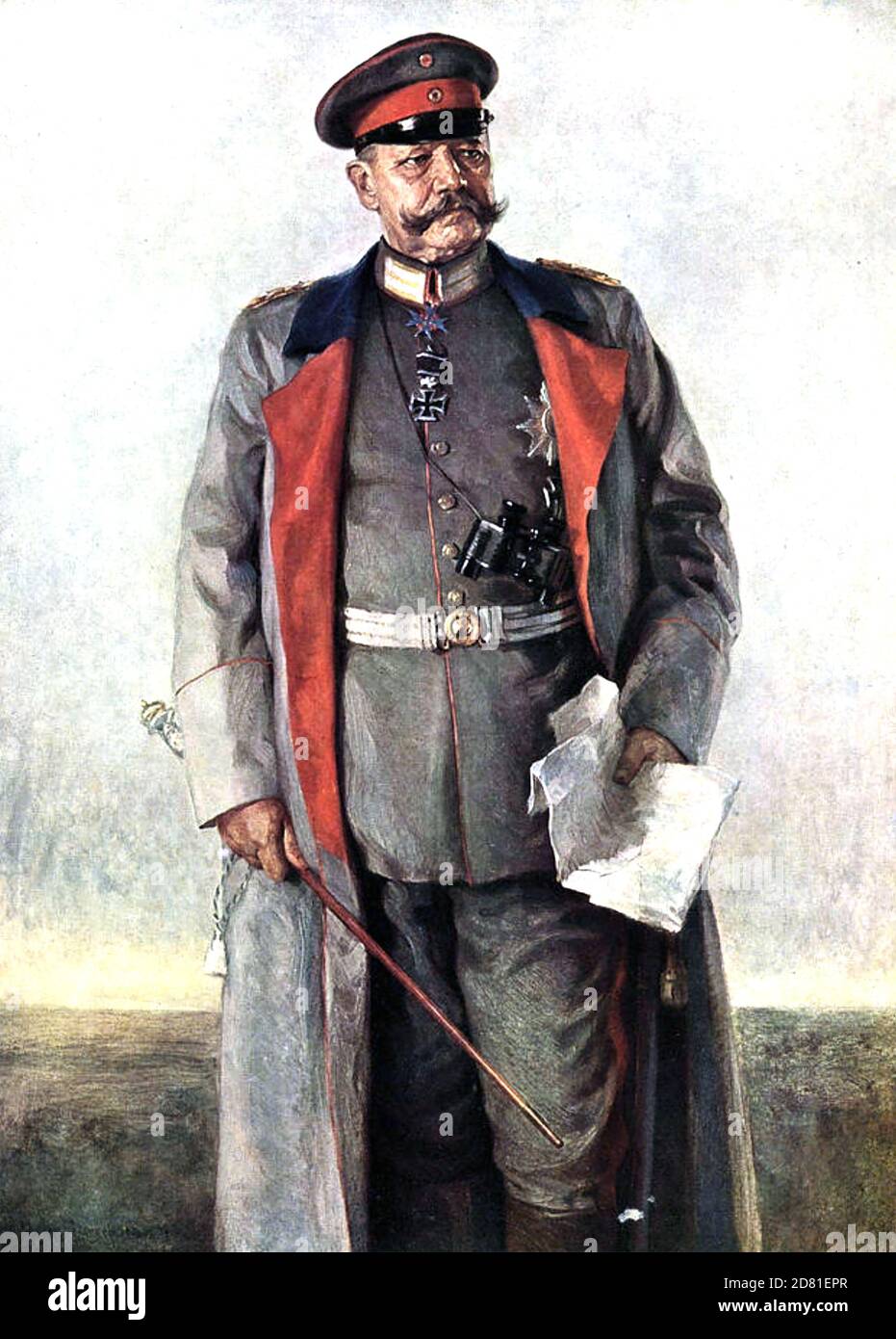 PAUL von HINDENBURG (1847-1934) come Capo del Grande Generale Personale tedesco circa 1916 Foto Stock