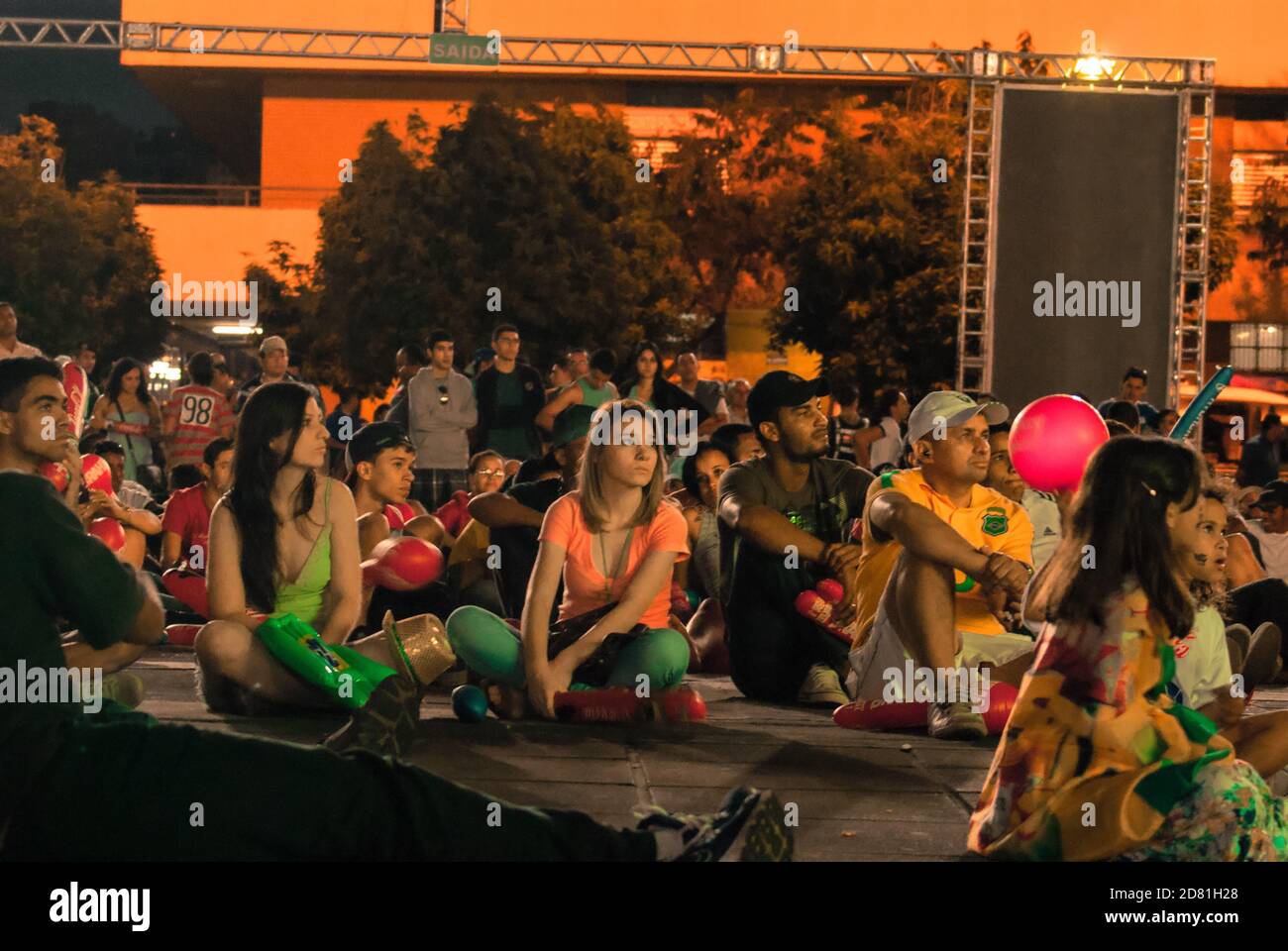 FIFA Fan Fest durante la FIFA Confederations Cup di Belo Horizonte, Brasile Foto Stock